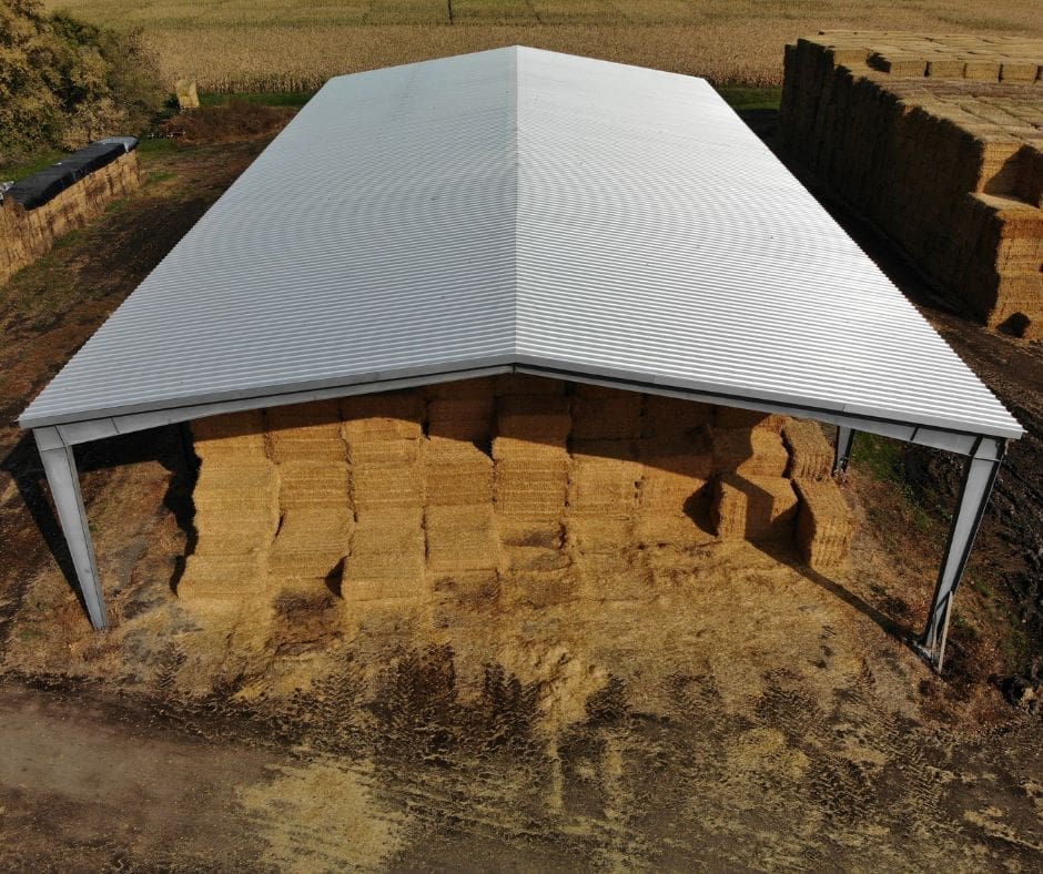 steel hay storage building